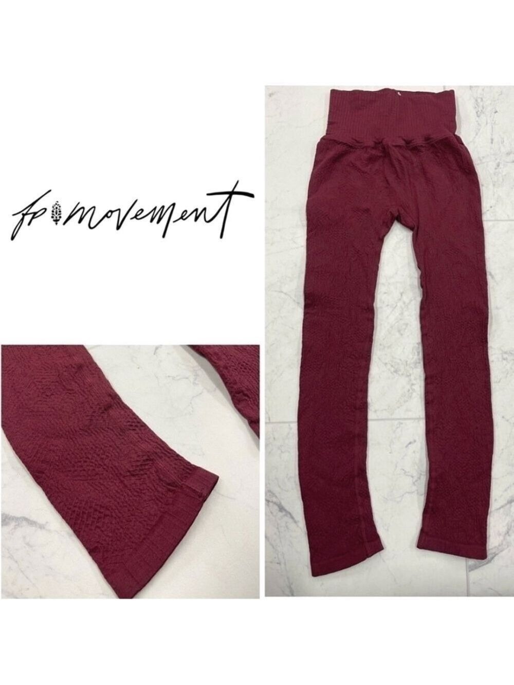 Free People Movement Good Karma Tile Textured Legging - Picture 2 of 5